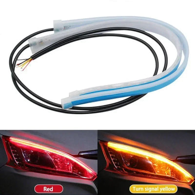 Bande LED DRL Flexible Feux Jour Voiture Clignotant