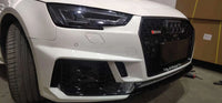 Kit Carrosserie Style RS4 Audi A4 S4 B9 2017-2019 : Pare-Chocs Complet avec Calandre et Diffuseur Arrière