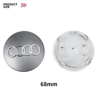 Cache-Moyeux Audi A3 A4 A6 60mm 61mm 68mm 69mm — vue de profil