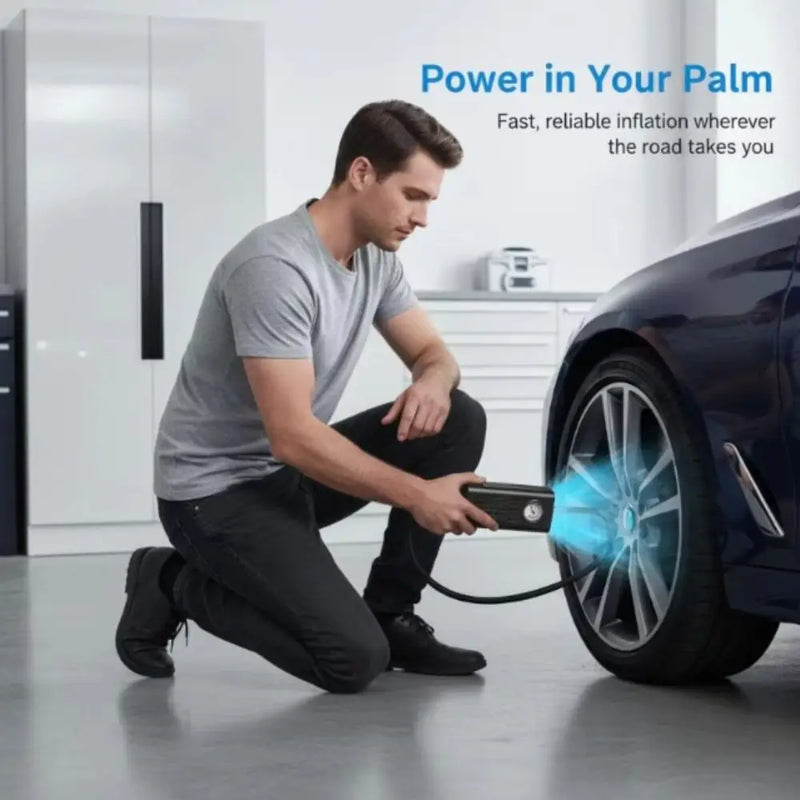 Gonfleur de Pneu Voiture Sans Fil Manomètre à Aiguille