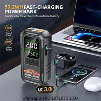 Booster de Batterie Voiture 8000A avec Compresseur 200 PSI