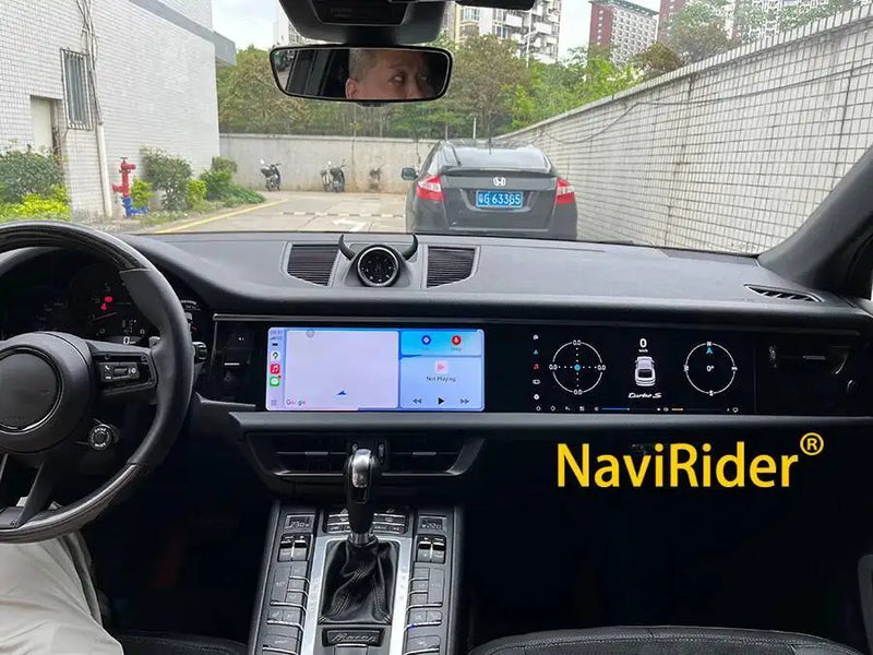 Autoradio Double Écran 12,3 + 12,3 Pouces Porsche Macan 2018-2024 Android CarPlay GPS 4G