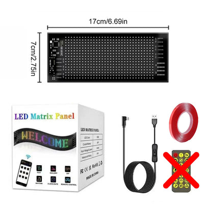 Panneau LED Programmable Bluetooth Voiture Flexible