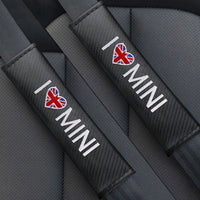 Coussin de Ceinture de Sécurité Carbone MINI Cooper R56 F56 — vue de face