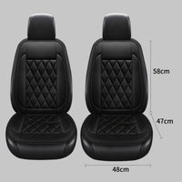 Coussin Chauffant Voiture 12V Lot de 2 Simili Cuir Matelassé