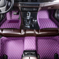 Tapis de Sol Renault Clio 4 2013-2018 Cuir Surpiqué Sur Mesure Jeu Complet Avant et Arrière