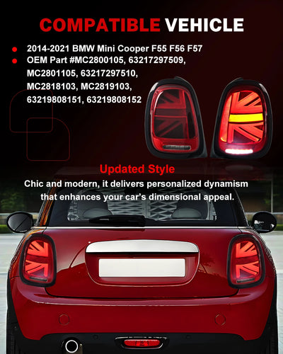 Feux Arrière LED Mini Cooper F55 F56 F57 2014-2021