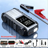 Booster de Batterie Voiture 1800A 12V avec Compresseur Intégré