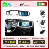 Autoradio Android Dodge Charger 2011-2014 Écran QLED 9 pouces CarPlay GPS Navigation
