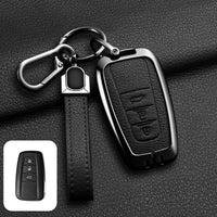 Étui de Protection Clé Toyota C-HR RAV4 Corolla Prius Camry Alliage de Zinc et Cuir