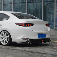 Diffuseur Arrière Mazda 3 Axela 2020-2025 Noir Brillant 3 Pièces