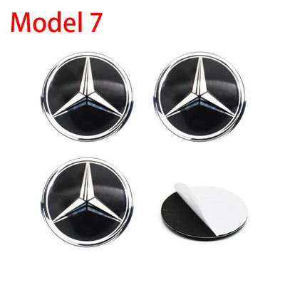 Autocollants Emblème de Moyeu Mercedes AMG 56mm 60mm 65mm