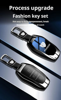 Coque de Clé Peugeot Dégradé Alliage de Zinc Clé Fixe ou Repliable