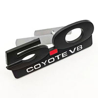 Emblème 5.0 COYOTE V8 Ford Mustang GT Shelby — vue de trois quarts