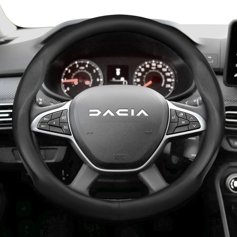 Housse de Volant en Cuir Respirant Ultra-Mince Dacia Sandero Stepway Duster Jogger Bigster Spring Logan