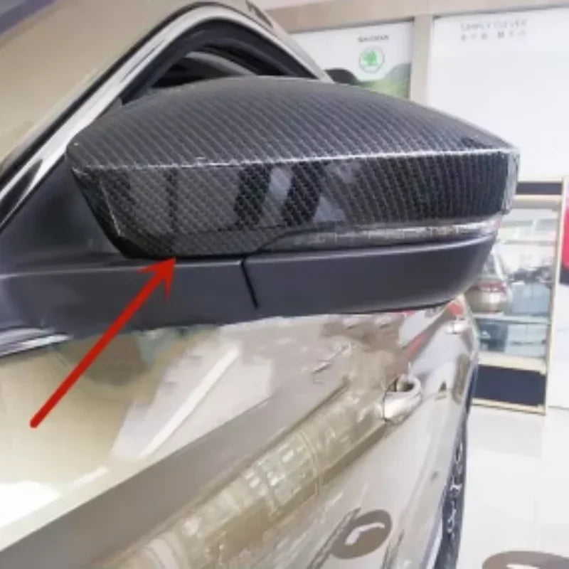 Coques de Rétroviseur Skoda Kodiaq 2017-2020 Chromées ou Aspect Carbone, ou Contours Chromés, Paire