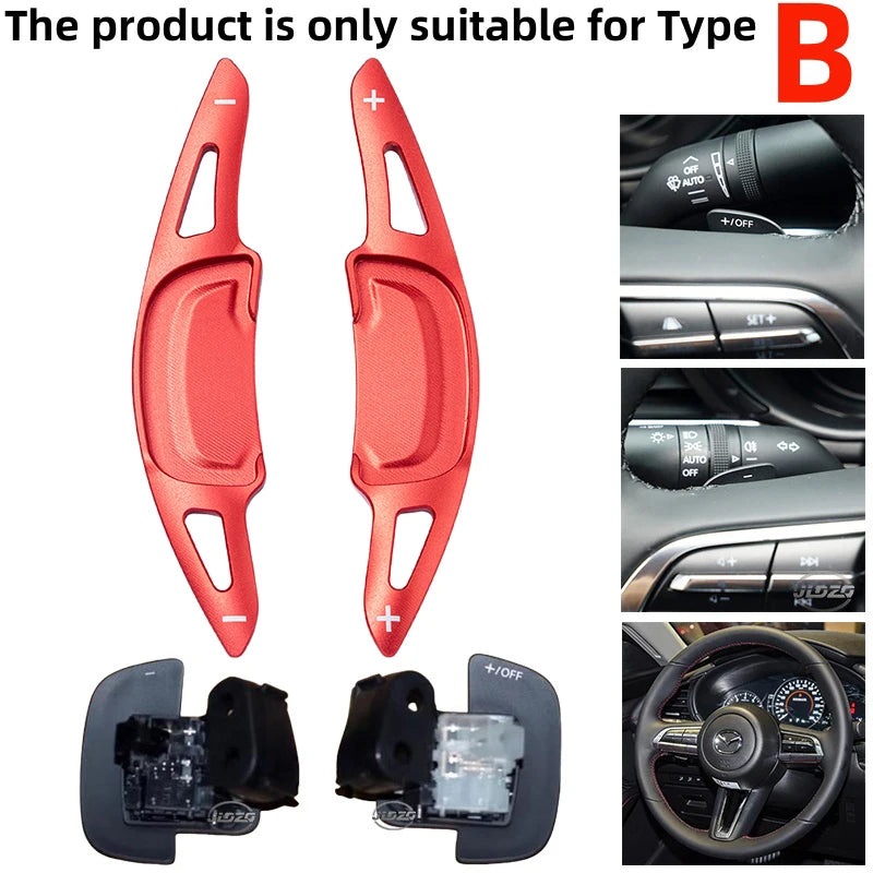 Palettes au Volant Mazda 3 CX-30 2020-2022 Aluminium Type B
