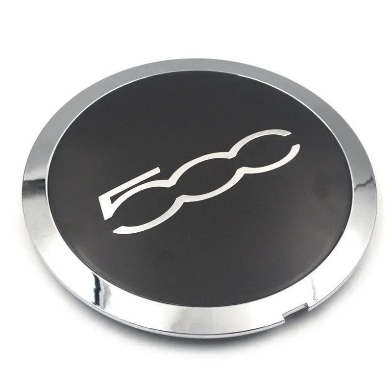 Cache-Moyeux Fiat 500 133mm Argent Anti-Poussière — détail du support
