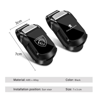 Clip Porte-Lunettes de Pare-Soleil Peugeot 208 308 3008 5008