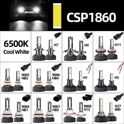Ampoules LED INFITARY Canbus H7 H4 H11 6500K Universelles
