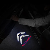 Projecteur Porte Citroën LED, Lot de 2, Remplacement Direct, C1 C2 C3 C4 C5 Berlingo
