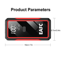 Booster de Batterie Voiture EAFC 600A 2000A Démarreur Portable 12V