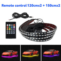 Éclairage d'Ambiance Néon RGB Flexible Sous Châssis Voiture