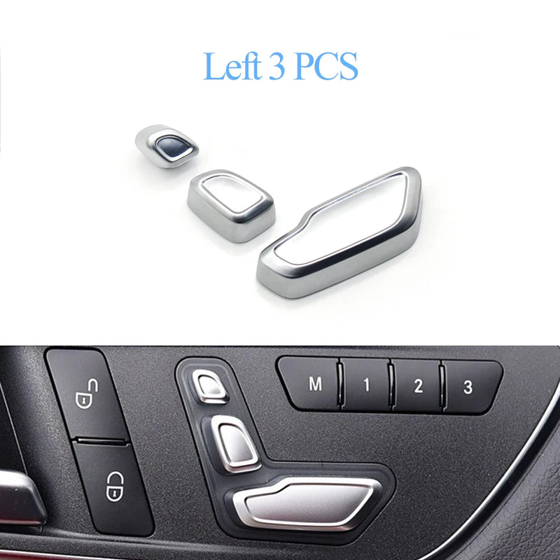 Cache-Boutons de Réglage de Siège Mercedes W204 W212 W166 — vue en situation