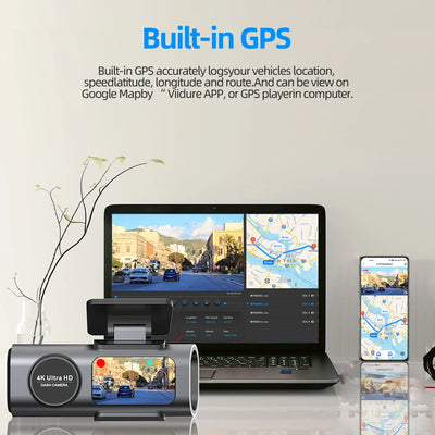 Dashcam E-ACE B53P 4K GPS Wi-Fi Vision Nocturne