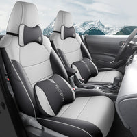Housses de Siège Cuir Toyota RAV4 2020-2023 Sur Mesure 5 ou 9 Pièces Orange Vert Gris Noir