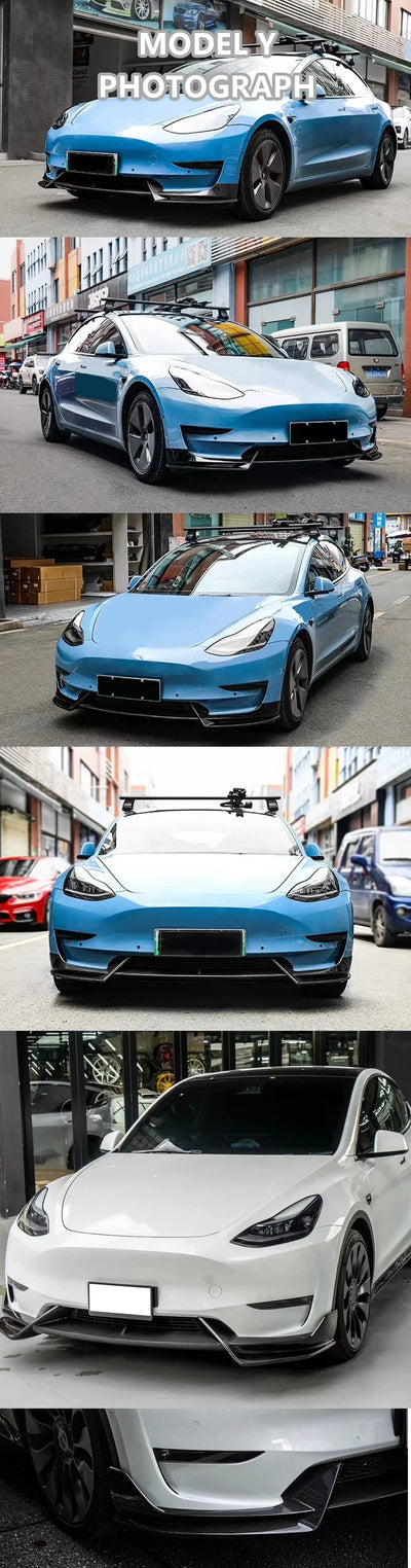 Lame Avant Tesla Model 3 Model Y 2016-2024 Look Carbone