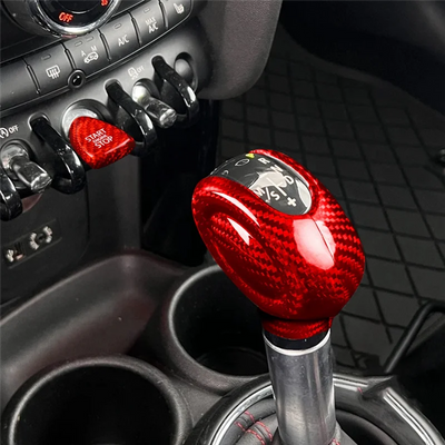 Cache Pommeau de Vitesse Carbone Mini Cooper