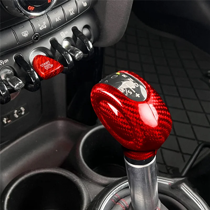 Cache Pommeau de Vitesse Carbone Mini Cooper