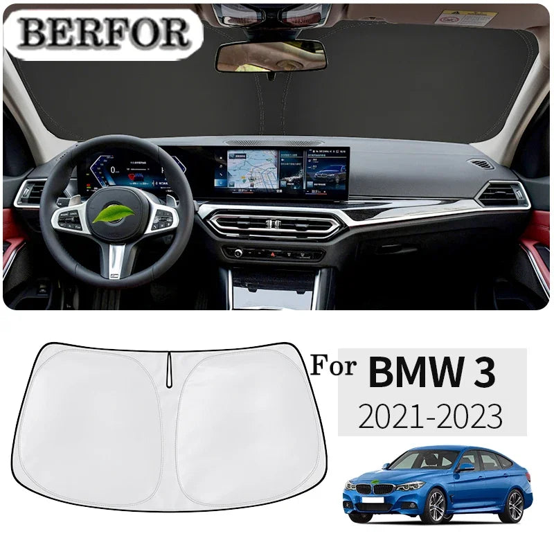 Pare-Soleil de Pare-Brise BMW Série 3 G20 G28 2021-2023 Pliable Anti-UV Nano-Isolant