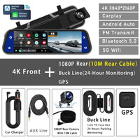 Dashcam 10 Pouces 4K CarPlay Android Auto OLESED