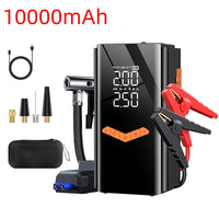 Booster de Batterie Voiture 4 en 1 avec Compresseur 150 PSI 25 L/min