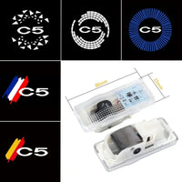 Projecteur Porte Citroën C5 2010-2016 LED, Lot de 2, 7 Motifs, Remplacement Direct