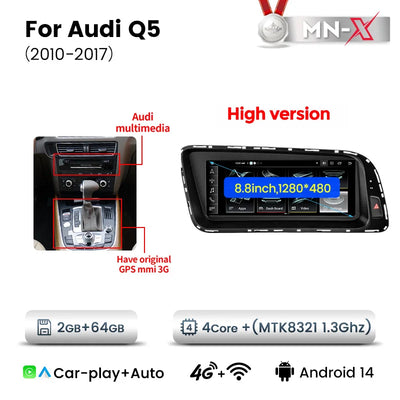 Autoradio Navifly CarPlay Audi Q5 8R 2009-2017