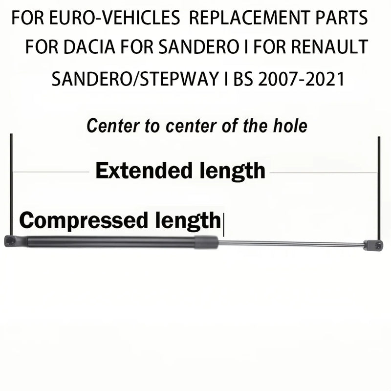 Vérins de Hayon Dacia Sandero Stepway 2007-2021 520 mm Paire