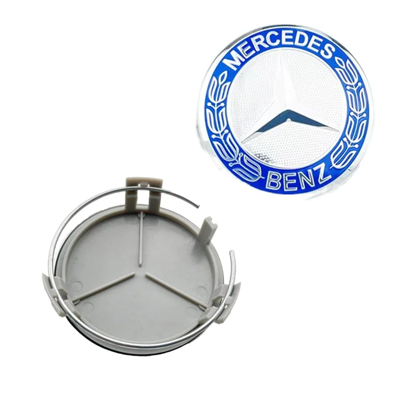 Cache-Moyeux Mercedes AMG W204 W212 W176 75mm — vue de profil