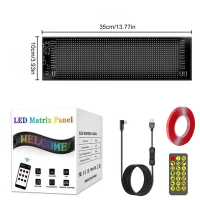 Panneau LED Programmable Bluetooth Voiture Flexible