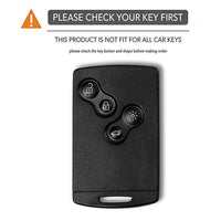 Étui de Protection Clé Renault Carte Silicone Gris Mégane Clio 4 Captur Kadjar Laguna 3 Koleos Scénic 3