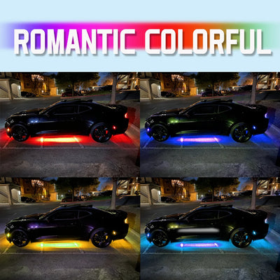 Éclairage d'Ambiance Néon RGB Flexible Sous Châssis Voiture