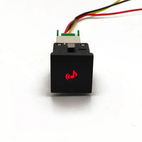 Bouton Poussoir LED Rouge Volkswagen Golf 6 Jetta 5 Scirocco — détail de fixation