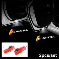 Projecteur Porte Hyundai Elantra 2008-2015, Lumière de Bienvenue LED, Lot de 2, 7 Motifs