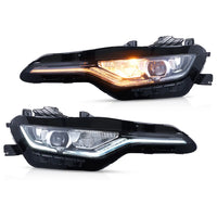 Phares LED Chevrolet Camaro SS RS 2019-2024 Double Lentille Feux de Jour Clignotants Ambre