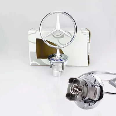 Badge de Capot Mercedes AMG 44mm Étoile 3D Chromé