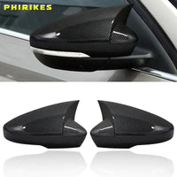 Coques de Rétroviseur Skoda Octavia 3 2013-2019 et VW T-Roc T-Cross 2018-2021 Style Bec, Aspect Carbone ou Noir Brillant