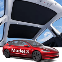 Pare-Soleil Toit Vitré Tesla Model 3 Highland Model Y Juniper 2 Pièces Tissu Isolant