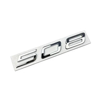 Logo Peugeot 208, 308, 408, 408X, 508 et 508L en ABS 3D, Emblème Lettres de Coffre Noir Brillant, Argent ou Gris